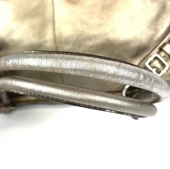 COACH Madison Sophia lg pewter leather bag 15955 - Picture 11 of 13